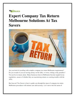 Expert Company Tax Return Melbourne Solutions At Tax Savers