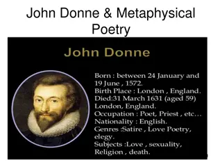 The Life and Works of John Donne: A Journey Through Metaphysical Poetry