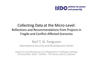 Micro-Level Data Collection in Fragile and Conflict-Affected Scenarios