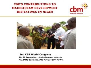 Contributions of Community-Based Rehabilitation Strategies to Mainstream Development Initiatives in Niger