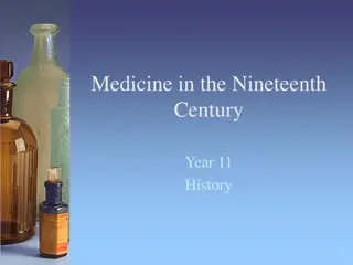 Advancements in Medicine and Social Conditions in the Nineteenth Century