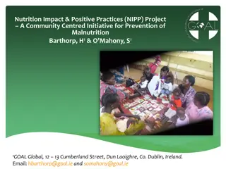 Nutrition Impact & Positive Practices (NIPP) Project Overview