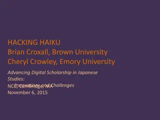 Digital Scholarship in Japanese Studies