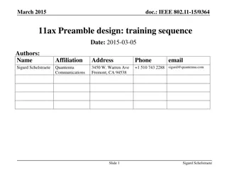 IEEE 802.11-15/0364: Channel Estimation Considerations in Wi-Fi Standards