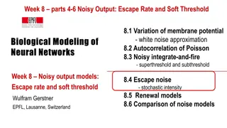 Exploring Noisy Output in Neural Networks: From Escape Rate to Soft Threshold