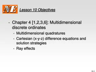 MultiD Quadratures: Strategies and Solutions