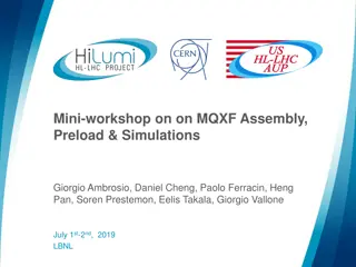 Insights on MQXF Assembly Preload and Simulations