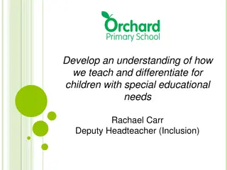 Teaching and Differentiation for Children with Special Educational Needs