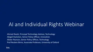 AI and Individual Rights Webinar: Ensuring Data Protection in Artificial Intelligence Systems