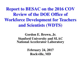 Review of DOE Office of Workforce Development for Scientists