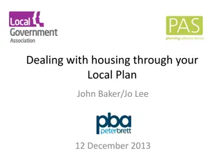 Dealing with Housing through Local Plans: Key Considerations