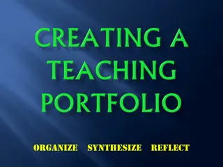 Enhancing Your Teaching Portfolio with Effective Strategies