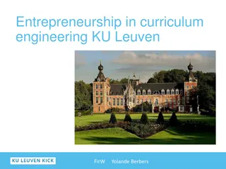 Entrepreneurship in Curriculum Engineering at KU Leuven