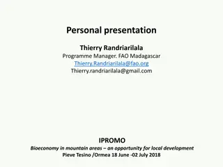 Program Manager at FAO Madagascar - Thierry Randriarilala