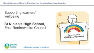 Supporting Learners' Wellbeing at St. Ninian's High School: Remote Learning Entitlements Overview