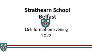 Strathearn School Belfast L6 Information Evening 2022