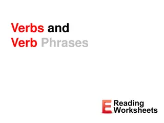 Understanding Verbs and Verb Phrases