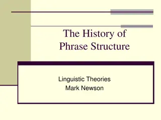 Evolution of Phrase Structure Linguistic Theories