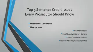 Understanding Sentence Credit Issues in Prosecution