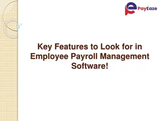 Key Features to Look for in Employee Payroll Management Software!