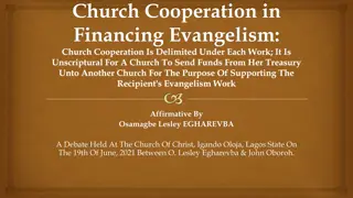 Church Cooperation in Financing Evangelism: The Debate on Sending Funds