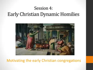 Insights into Early Christian Dynamic Homilies and the Book of Hebrews