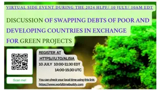 Discussion on Swapping Debts for Green Projects - 2024 HLPF Side Event