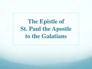 Insights into St. Paul's Epistle to the Galatians