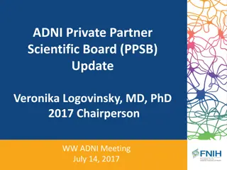 Veronika Logovinsky, MD, PhD - PPSB Chairperson Update 2017