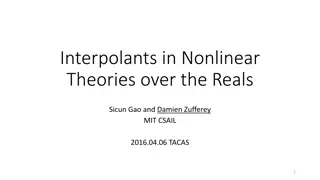 Interpolants in Nonlinear Theories: A Study in Real Numbers