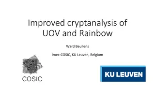 Analyzing Improved Cryptanalysis of UOV and Rainbow Signature Algorithms