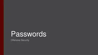 Password Security: Techniques and Best Practices