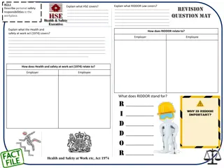 Workplace Safety Responsibilities and Regulations Overview