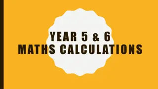 Key Calculations and Methods in Year 5 & 6 Maths