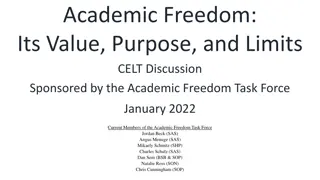 Academic Freedom Task Force Discussion on Value, Purpose, and Limits