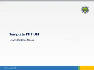 University of Malang Promotion Team PowerPoint Templates