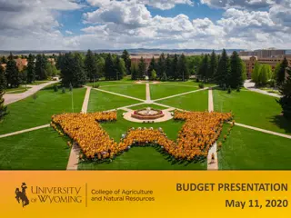 Budget Presentation Overview for Aspiring National Preeminence in Agriculture