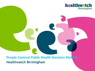 Empowering Public Engagement in Healthwatch Birmingham