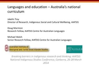 Preserving Australian Indigenous Languages in Education