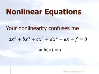 Solving Nonlinear Equations in Engineering Problems