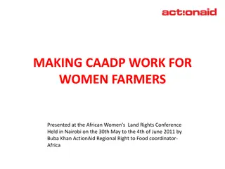 Empowering Women Farmers in Africa through CAADP