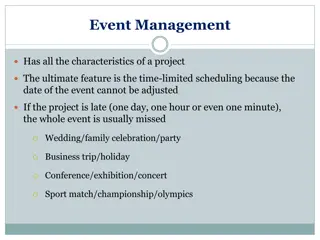 The Essence of Event Management: Planning, Execution, and Success