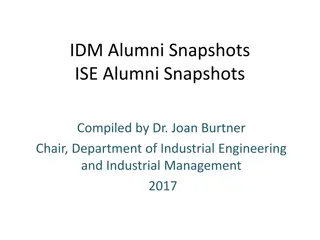 Alumni Snapshots and Career Paths in Engineering and Industrial Management