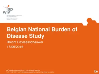 National Burden of Disease Study in Belgium: Overview and Tools