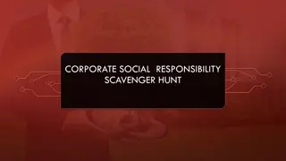 Corporate Social Responsibility Scavenger Hunt Assignment