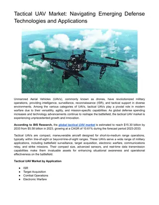 Tactical UAV Market: Navigating Emerging Defense Technologies