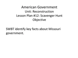 Exploring Missouri Government: Scavenger Hunt Lesson Plan