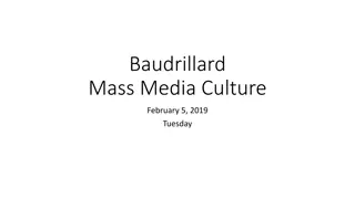 The Influence of Consumption on Culture According to Baudrillard