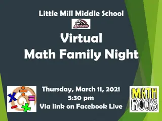 Little Mill Middle School Virtual Math Family Night - March 11, 2021