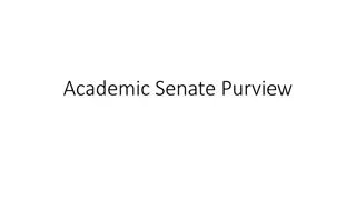 Role and Function of Academic Senate in Higher Education Governance